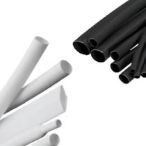 KIT ESPAGUETE TERMO-RETRÁTIL 80mm Branco 80mm Preto (2MT DE CADA)