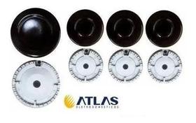 Kit Espalhador + Queimador Peças Cooktop Atlas Agile 4 Bocas Kit Espalhador + Queimador Peças Cooktop Atlas Agile 4 Bocas