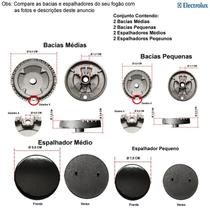 Kit espalhadores + bacias para fogões electrolux 4 bocas 56 dab