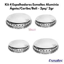 Kit Espalhadores De Alumínio 2 grande + 2 pequeno Fogão Esmaltec Ágata Caribe Bali