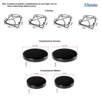 Kit espalhadores + grelhas p/ fogões electrolux 4 bocas 52 spx