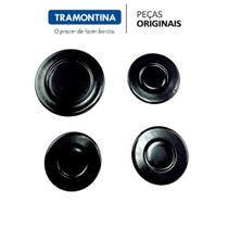 Kit espalhadores + queimadores cooktop tramontina 4 bocas