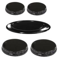 Kit Espalhadores Tampa Peças Fogão Esmaltec Agata - 5 Bocas Kit Espalhadores Tampa Peças Fogão Esmaltec Agata - 5 Bocas