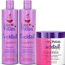 Kit espanhola - shampoo + máscara + condicionador - love potion Kit espanhola - shampoo + máscara + condicionador - love potion