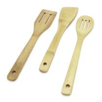 KIT ESPÁTULA DE BAMBU 3PCS - 30cm cada - HM9103