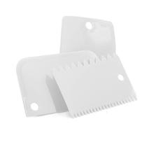 Kit Espátula Decorador e Cortador de Bolo de Plástico com 3 Peças - Linha Confeiteiro