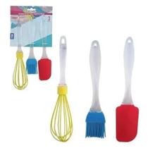 Kit Espátula e Pincel Culinário De Silicone