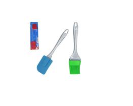 Kit Espátula E Pincel Em Silicone Uso Culinário Pão Duro Kit Espátula E Pincel Em Silicone Uso Culinário Pão Duro