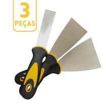 Kit Espátula em Aço Polido Profissional Multiuso Para Massa Gesso e Outros Kit Espátula em Aço Polido Profissional Multiuso Para Massa Gesso e Outros