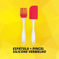 Kit Espátula + Pincel de Silicone utilidades domesticas