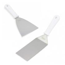 Kit Espátulas 1 Curva e 1 Reta Lanche Profissional Chapeiro Kit Espátulas 1 Curva e 1 Reta Lanche Profissional Chapeiro