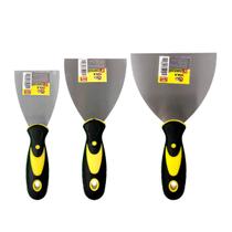 Kit Espátulas de Aço Inox FBG 3 Peças 3, 4 e 5 com Cabo Emborrachado
