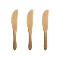 kit Espátulas de Bambu (3 Peças)