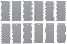 Kit Espátulas De Bolo 12 Uni 24 Modelos Diferentes Em Inox M80 Kit Espátulas De Bolo 12 Uni 24 Modelos Diferentes Em Inox M80