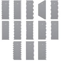 Kit Espátulas De Bolo 20cm 13 Un 26 Modelos Diferentes Inox A25