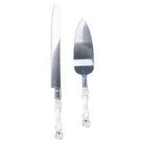 Kit Espátulas P/ Bolo 2Pçs Cabo Transparente/Cristal Quanhe Kit Espátulas P/ Bolo 2Pçs Cabo Transparente/Cristal Quanhe