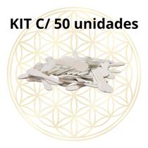KIT Espátulas para Creme Plástica Branca 4,5cm