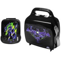 Kit Especial 2 em 1 Batman Lancheira Escolar Infantil e Sanduicheira Original