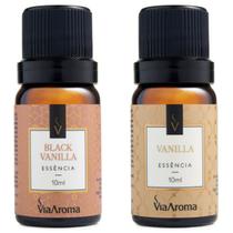 Kit Especial 2 Essências Aromáticas Black Vanilla - Vanilla Via Aroma