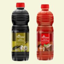 Kit Especial 2 Molhos Linha Premium 900ml Molho Shoyu + Molho De Pimenta - Mais Tempero