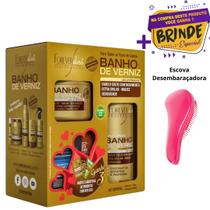 Kit Especial Banho De Verniz Shampoo 300ml + Máscara 250g Forever Liss com Sachê