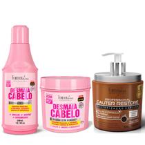 Kit Especial Desmaia Cabelo e Mascara Cauter Forever Liss
