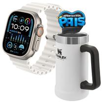 Kit Especial Dia dos Pais: Smartwatch Série 9 Ultra + Caneca Térmica Inox + 2 Pulseiras - Presente Perfeito!