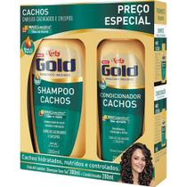 Kit Especial Shampoo + Condicionador Niely Gold Cachos 500ml Kit Especial Shampoo + Condicionador Niely Gold Cachos 500ml