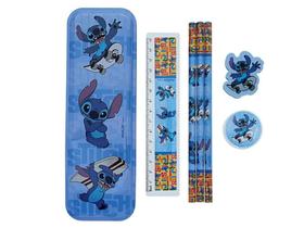 Kit Especial Stitch Estojo+Lapis+Borracha+Apont+Regua 31329