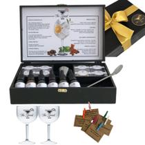 Kit Especiarias Gin Tônica Taças Dia Dos Namorados Presente - The Drink Premium Box