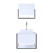 Kit Espelheira+balcao Ariel Branco 600x470x450 (ec) - Gabinetto