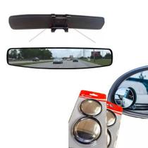 Kit espelho auxiliar retrovisor e panoramico universal cinoy