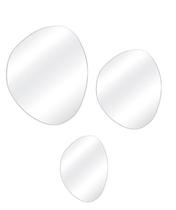 Kit Espelho Decorativo Orgânico Lapidado 52X38Cm, 66X52Cm E