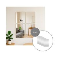 Kit Espelho Modular 80x40cm - 4 Peças de Espelho de 20x40cm