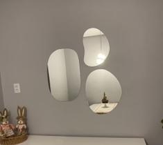 Kit espelho organico 3 peças