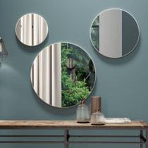 Kit espelho redondo 3 peças