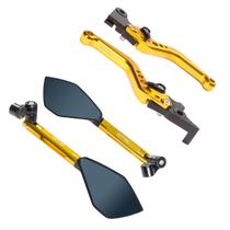 Kit Espelho Retrovisor Esportivo Manete Alumínio Para Triumph Tiger 1200