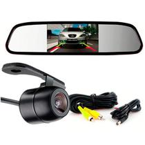 Kit Espelho Retrovisor Lcd + Câmera De Ré Visão Noturna