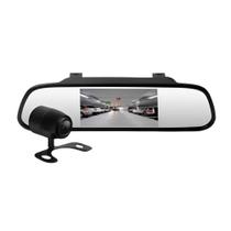 Kit Espelho Retrovisor M7 Display LCD 4.3'' com Câmera de Ré Borboleta JR8 - JT30RETRCAMM7