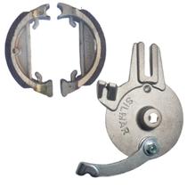 Kit Espelho Tambor De Freio + Patim Lona Mobilete Bikelete