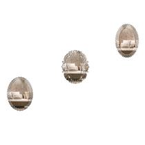 Kit Espelhos Decorativos Venezianos Pegui Ancona 3 Peças Kit Espelhos Decorativos Venezianos Pegui Ancona 3 Peças