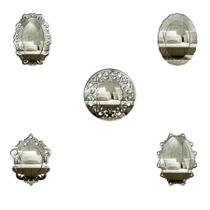 Kit Espelhos Decorativos venezianos Pegui Matera 5 peças