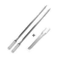 Kit Espeto Espada Lâmina 50cm E Pegador De Carnes, Churrasc Kit Espeto Espada Lâmina 50cm E Pegador De Carnes, Churrasc