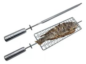 Kit Espetos 1 Grelha 1 Espada Para Grill Giratório infinity grill