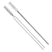 Kit Espetos Para Churrasco Inox Duplo e Espada Lâmina 66cm Qualidade Premium