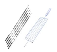 Kit Espetos Para Suporte Giratório Tipo Gira Grill Kit Espetos Para Suporte Giratório Tipo Gira Grill
