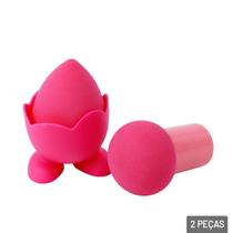 KIT Esponja de Maquiagem 2 Peças Color - Tudo em Caixa - Genérico