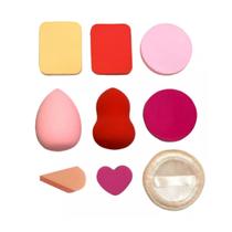Kit Esponja De Maquiagem Para Pó Corretivo Base 9un