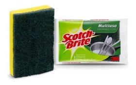 Kit Esponja Dupla Face Antiaderente Scotch Brite 10Un 3M