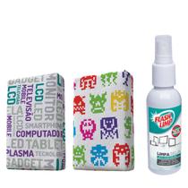 Kit Esponja Flash Limp+ Spray Limpa Telas De Fibra Sintética